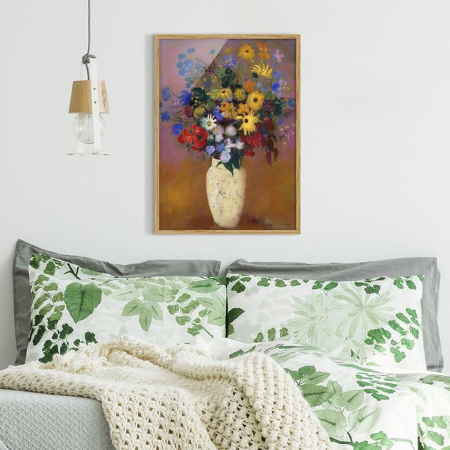 Obrazy w ramie do korytarzu Odilon Redon - Kwiaty w wazonie