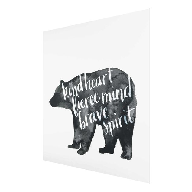 Nowoczesne obrazy do salonu Zwierzęta z mądrością - Niedźwiedź
