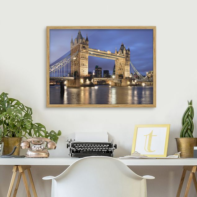 Londyn obraz Most Wieżowy nocą