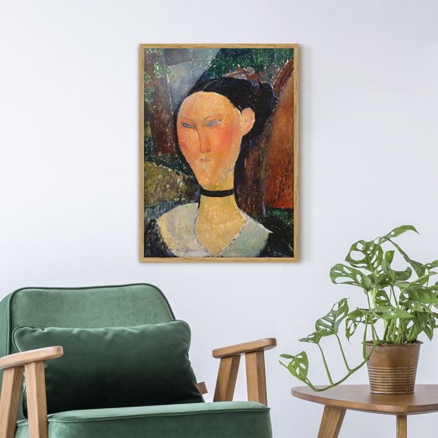 Obrazy w ramie artystyczne Amedeo Modigliani - Młoda kobieta