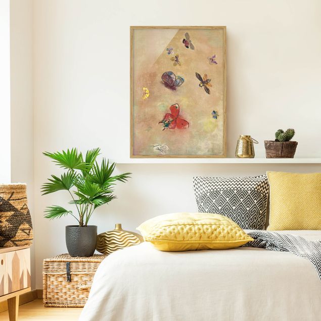 Obrazy w ramie do korytarzu Odilon Redon - Kolorowe motyle