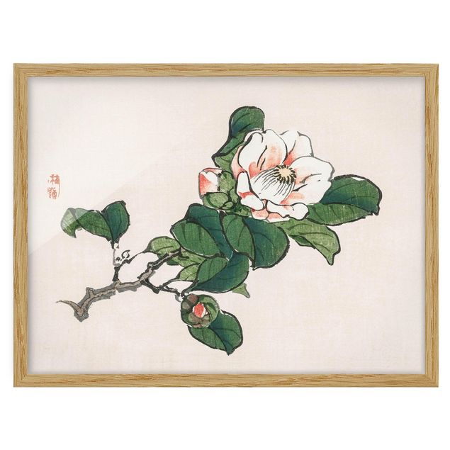 Obrazy w ramie do kuchni Rysunki azjatyckie Vintage Kwiat jabłoni