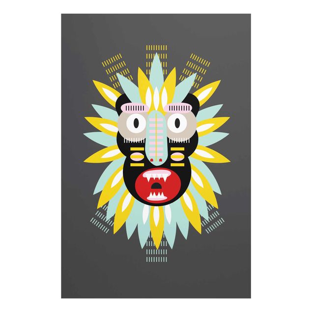 Obrazy kolorowe Kolaż Etno Maska - King Kong