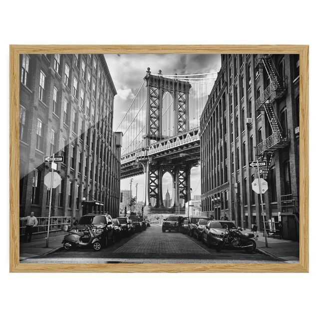 Obrazy w ramie do łazienki Most Manhattan w Ameryce