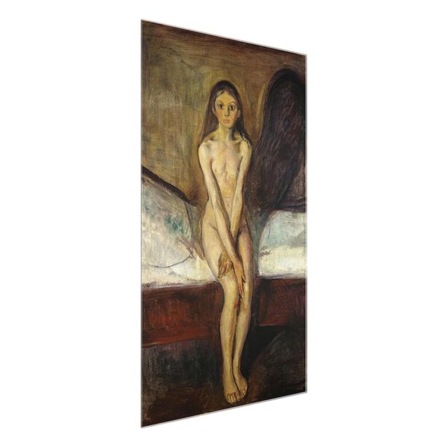 Obrazy na szkle portret Edvard Munch - dojrzewanie