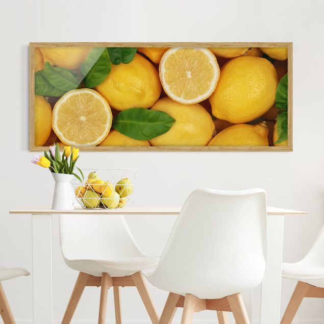 Obrazy z owocami soczyste cytryny