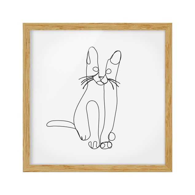 Obraz z kotem Line Art kota