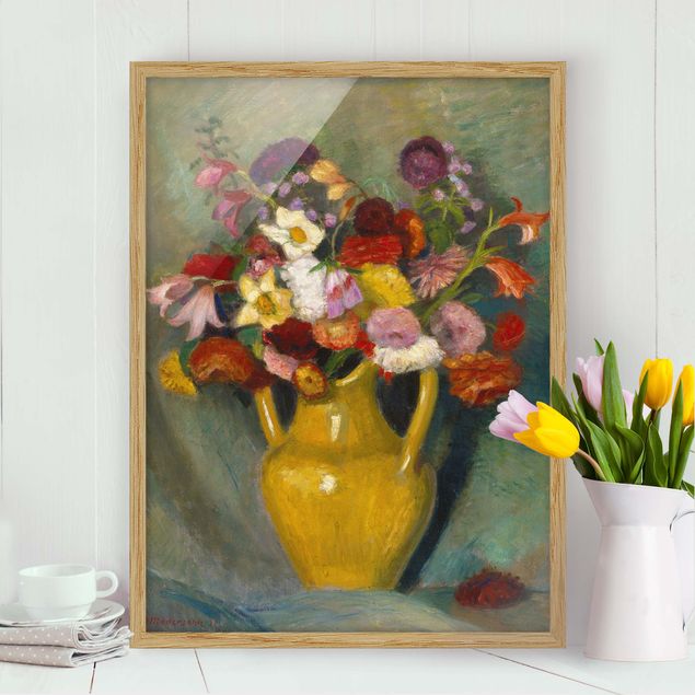 Obrazy ekspresjonizm Otto Modersohn - Kolorowy bukiet kwiatów