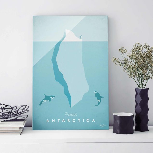 Dekoracja do kuchni Plakat podróżniczy - Antarktyda