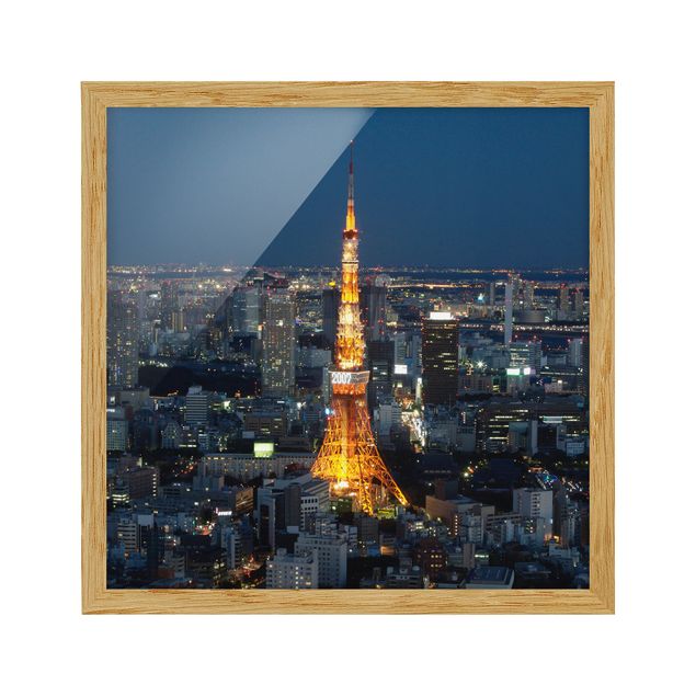 Obrazy w ramie do łazienki Wieża w Tokio