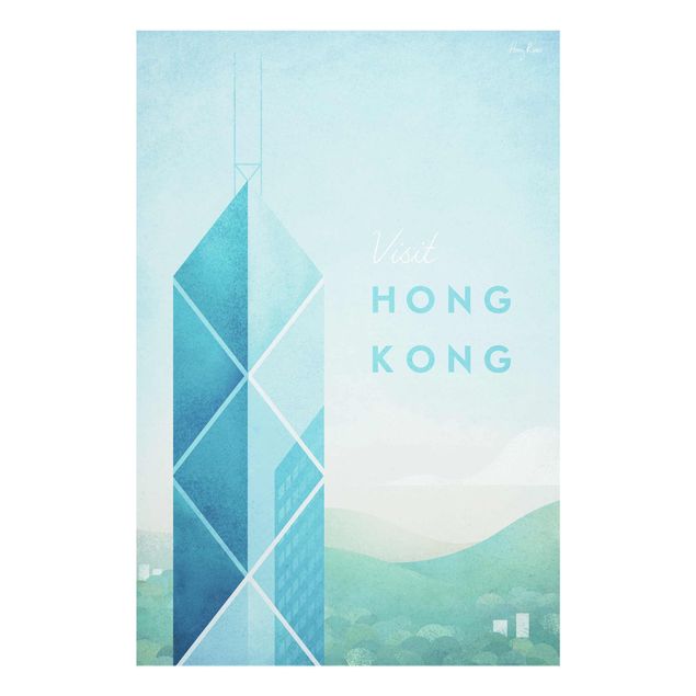 Obrazy do salonu nowoczesne Plakat podróżniczy - Hongkong