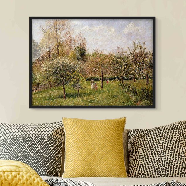 Plakat w ramie - Camille Pissarro - Wiosna w Eragny