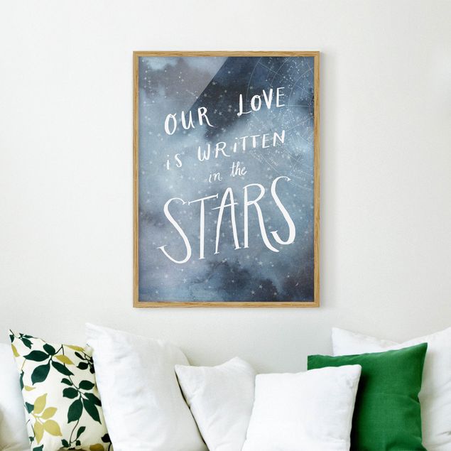 Dekoracja do kuchni Miłość niebieska - Gwiazdy