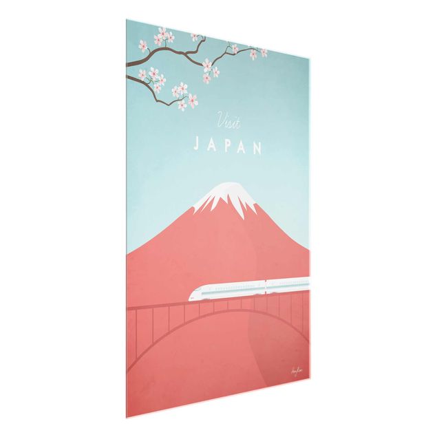 Obrazy na szkle góra Plakat podróżniczy - Japonia