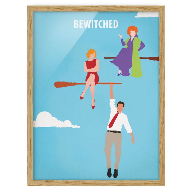 Obrazy w ramie do łazienki Plakat filmowy Bewitched