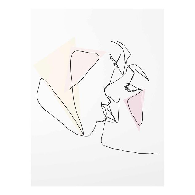 Obrazy nowoczesny Sztuka liniowa Kiss Faces