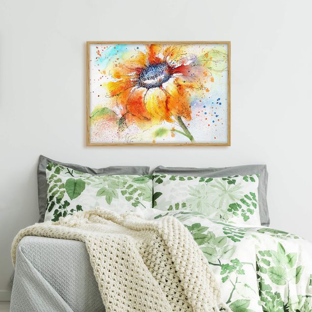 Obrazy w ramie do korytarzu Malowany słonecznik