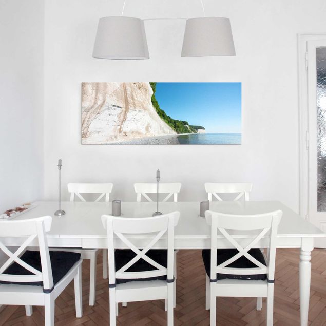 Obrazy na szkle panorama Klify kredowe na wyspie Rugii