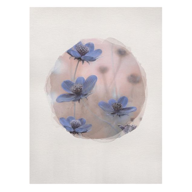 Obrazy motywy kwiatowe Akwarele - Niebieskie kozaki