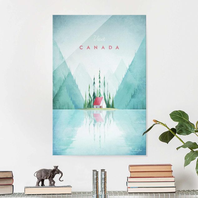Obrazy na szkle architektura i horyzont Plakat podróżniczy - Kanada