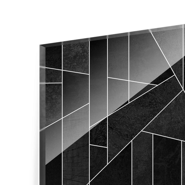 Obrazy nowoczesne czarno-biały Geometry Watercolour