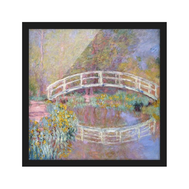 Obrazy w ramie krajobraz Claude Monet - Most Moneta w ogrodzie