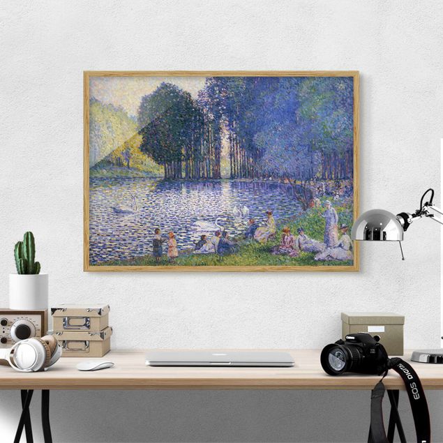 Obrazy w ramie artystyczne Henri Edmond Cross - Jezioro w Bois de Bologne