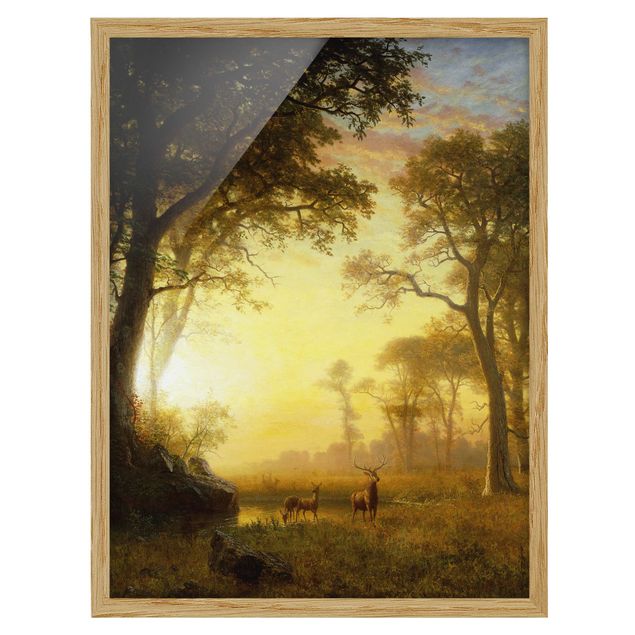 Obrazy w ramie do korytarzu Albert Bierstadt - Słoneczna polana