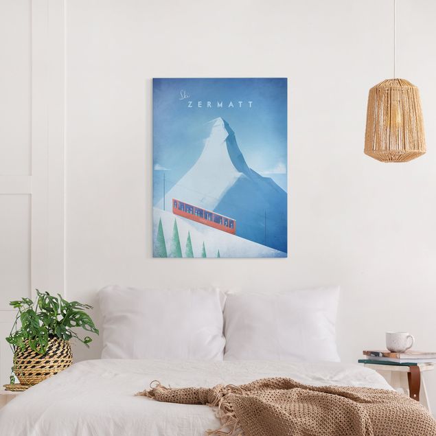 Obrazy do salonu Plakat podróżniczy - Zermatt