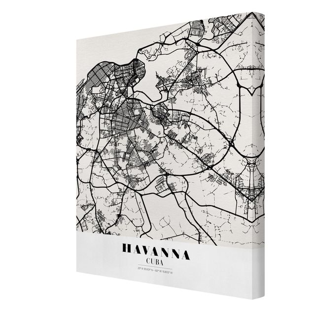 Obraz mapa świata Mapa miasta Hawana - Klasyczna