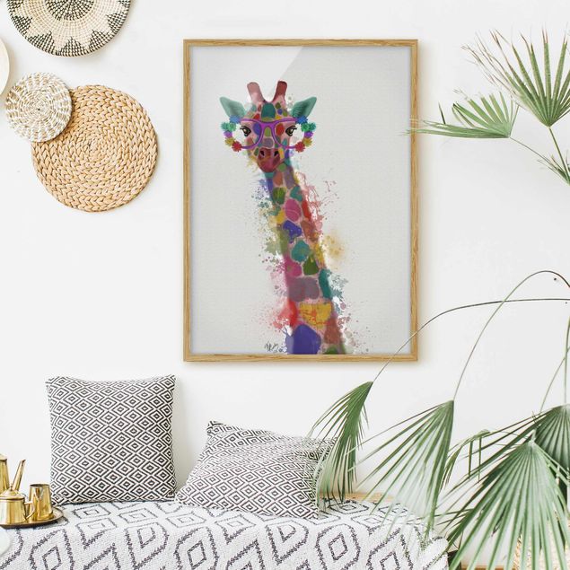Żyrafa obraz Rainbow Splash Żyrafa