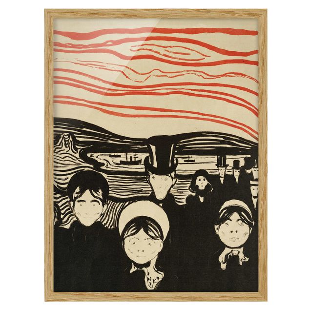 Postimpresjonizm obrazy Edvard Munch - Uczucie niepokoju