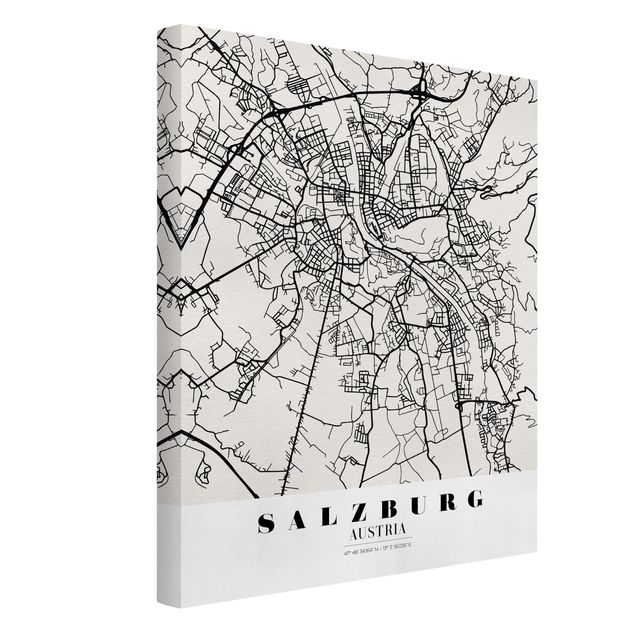 Obrazy powiedzenia City Map Salzburg - Klasyczna