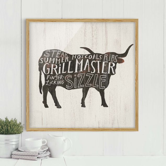 Dekoracja do kuchni Gospodarstwo BBQ - wołowina