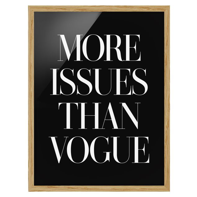 Obrazy w ramie do kuchni Więcej problemów niż Vogue