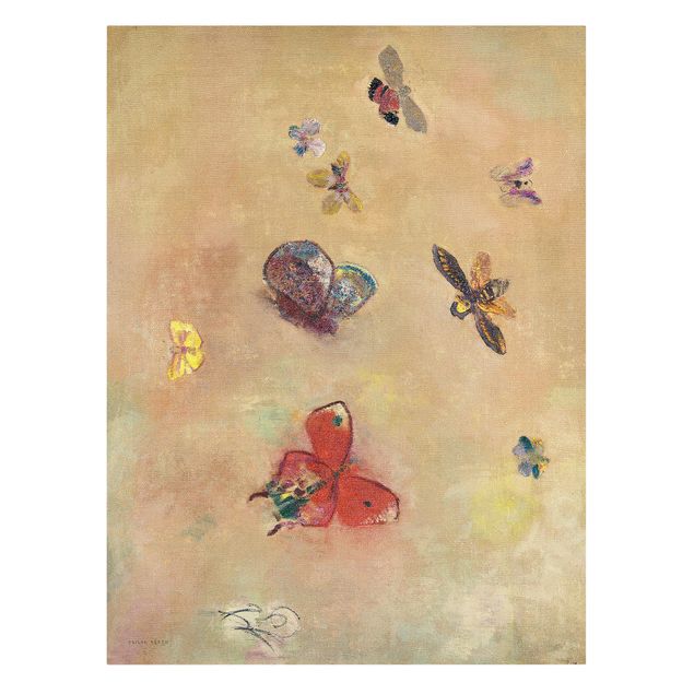 Obrazy zwierzęta Odilon Redon - Kolorowe motyle