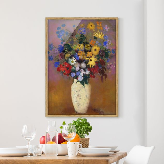 Obrazy w ramie artystyczny Odilon Redon - Kwiaty w wazonie