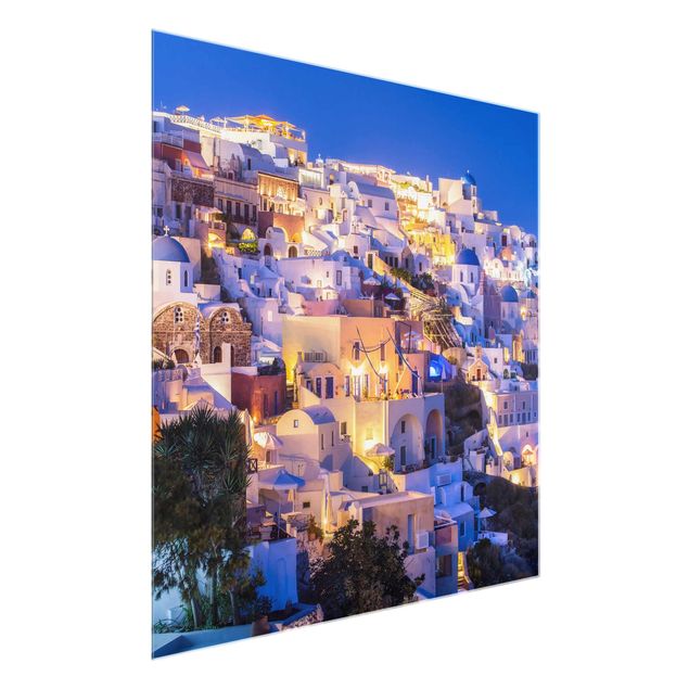 Obrazy do salonu Santorini nocą