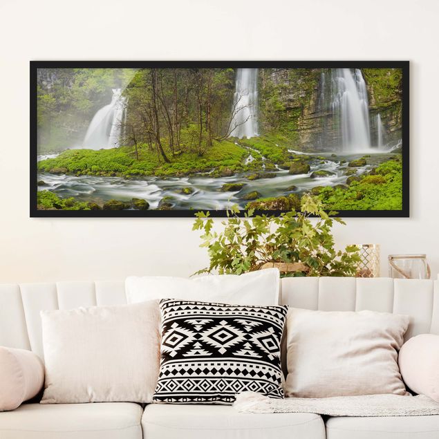 Obrazy w ramie krajobraz Wodospady Cascade de Flumen