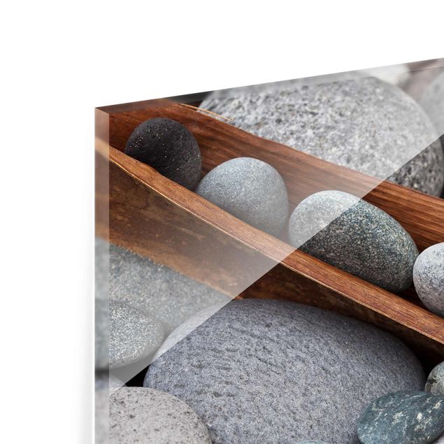 Obraz szary Nieruchome życie z szarymi kamieniami