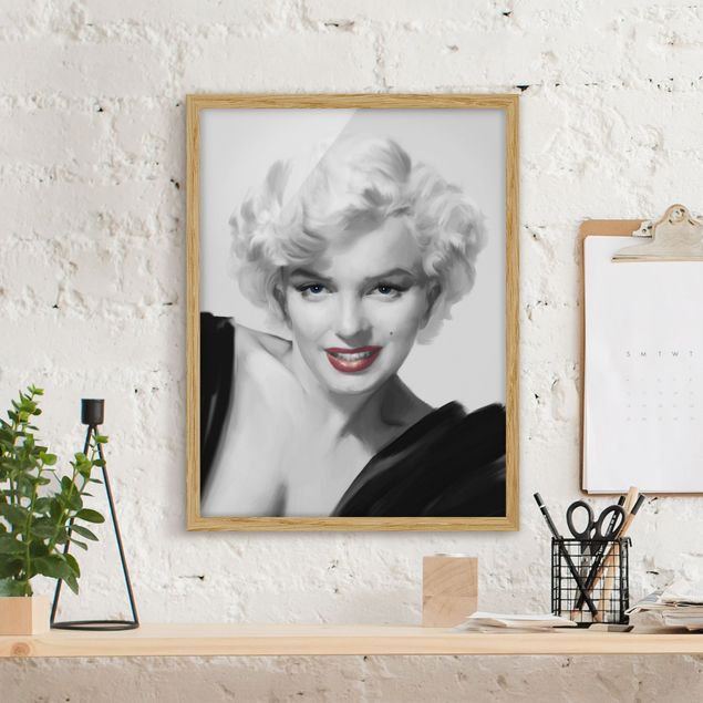 Obrazy w ramie do korytarzu Marilyn na sofie