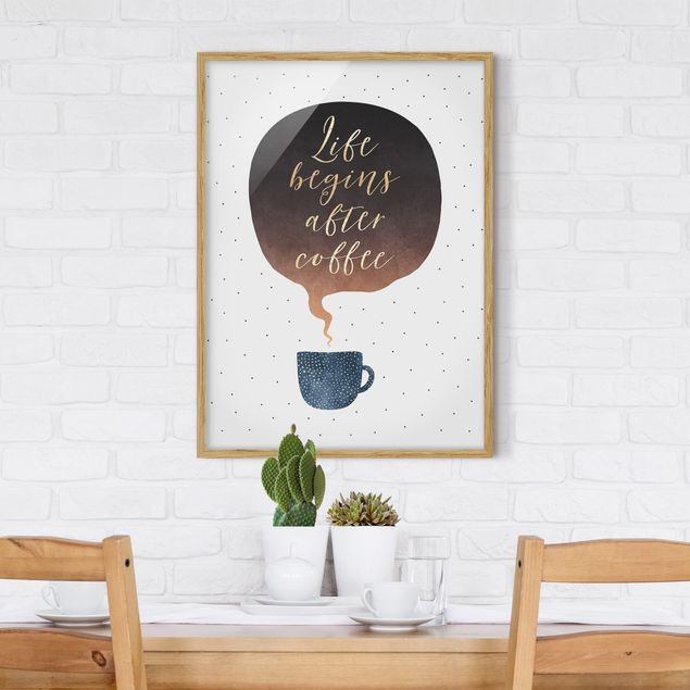 Obrazy kawa Życie zaczyna się po kawie Points