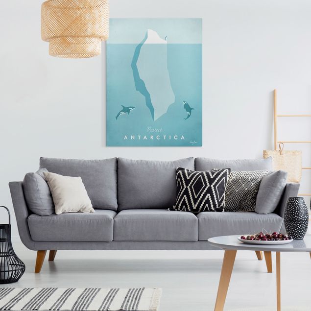 Obrazy z morzem Plakat podróżniczy - Antarktyda