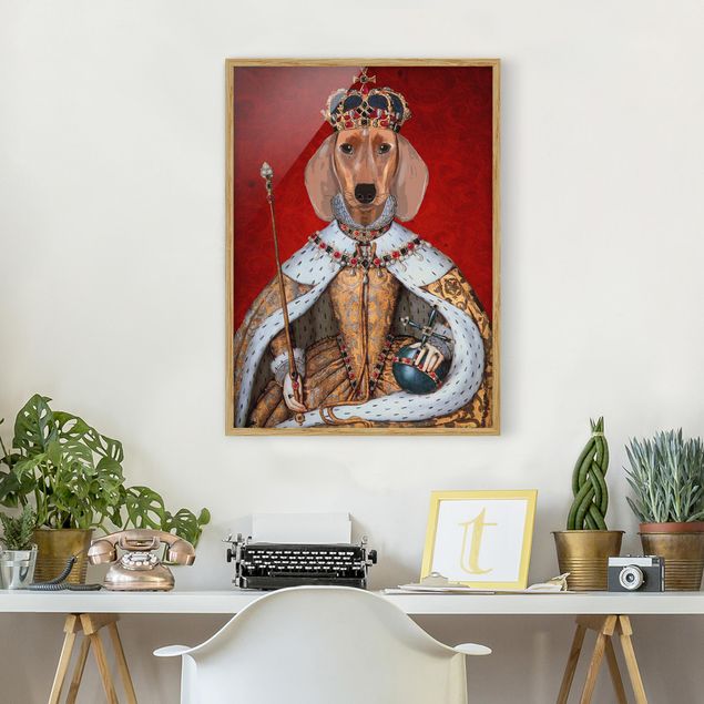 Pies obraz Portret zwierzęcia - Królewna jamniczka