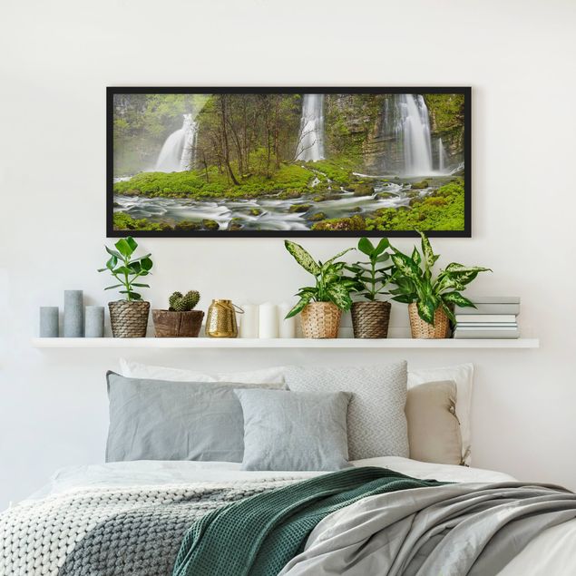Obrazy w ramie do korytarzu Wodospady Cascade de Flumen