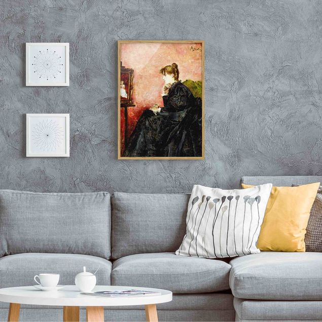 Obrazy w ramie do korytarzu Alfred Stevens - Dama w czerni