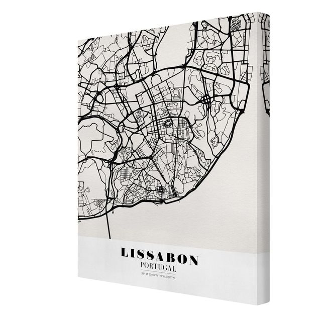 Sbraz mapa swiata City Map Lisbon - Klasyczna