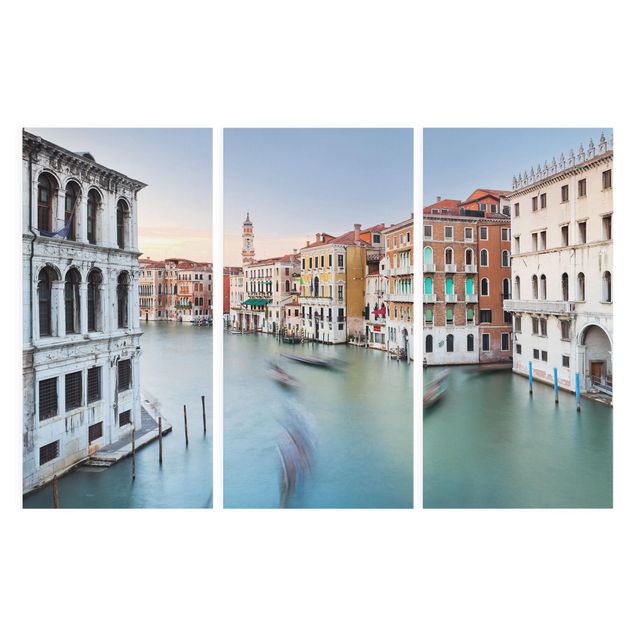 Obraz niebieski Canale Grande Widok z mostu Rialto Wenecja