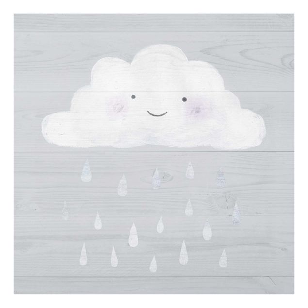 Obrazy o miłości Chmura z kroplami srebrnego deszczu