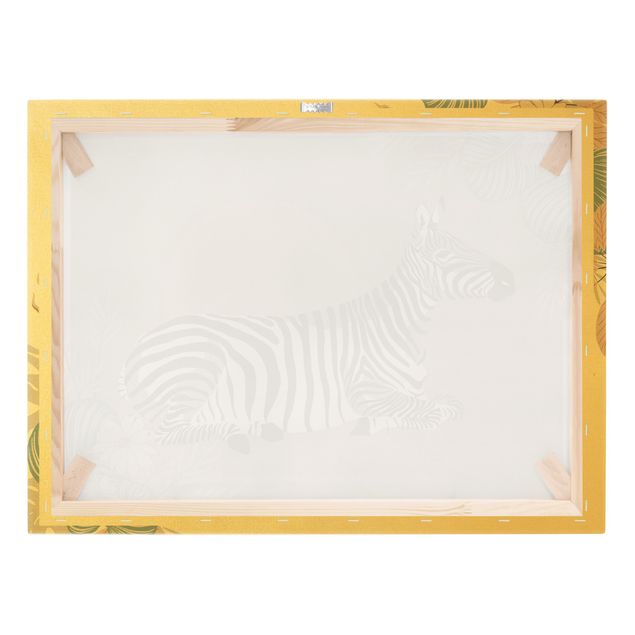 Obrazy na ścianę Zwierzęta safari - Zebra o zachodzie słońca